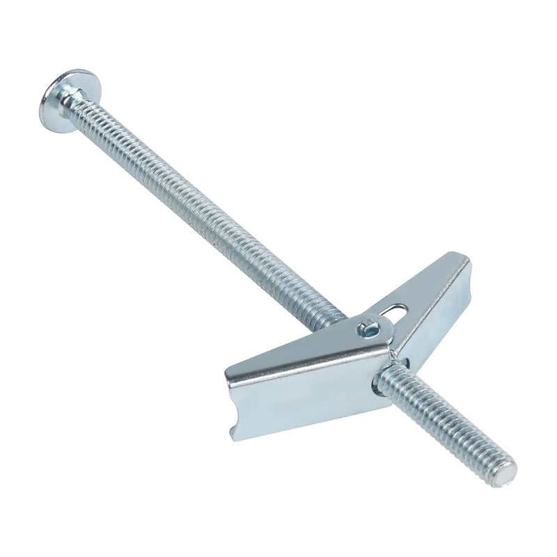 HASWARE Toggle Bolt Zinc Plated Steel and Wing Nut for Hanging Heavy Items on Drywall 1/4x5 (8 Pack) - Image 1